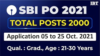 SBI Recruitment 2021 - 2000 Posts | Eligibility criteria, Syllabus & Exam Date