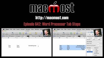 Word Processor Tab Stops (MacMost Now 642)