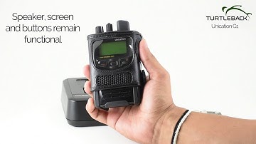 Unication G1 Voice Pager Fitted Case with Metal Clip by Turtleback