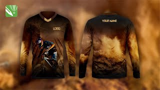 JERSEY MOCKUP | Free Jersey Mockup for CorelDraw | Free Long Sleeve Jersey Mockup Download