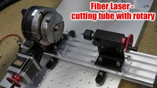 Fiber laser - cutting design into tubing with rotary axis