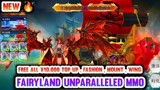 Fairyland Unparalleled Mmo Free Version - Free All Recharge 10000 , Fashion , Mount , Wing , Pet