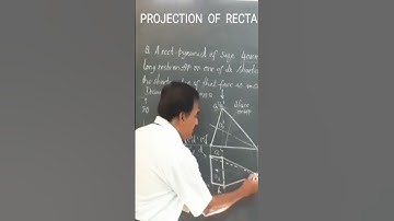 Rectangular Pyramid on triangular face on HP/projection of pyramids/Engineering Drawing