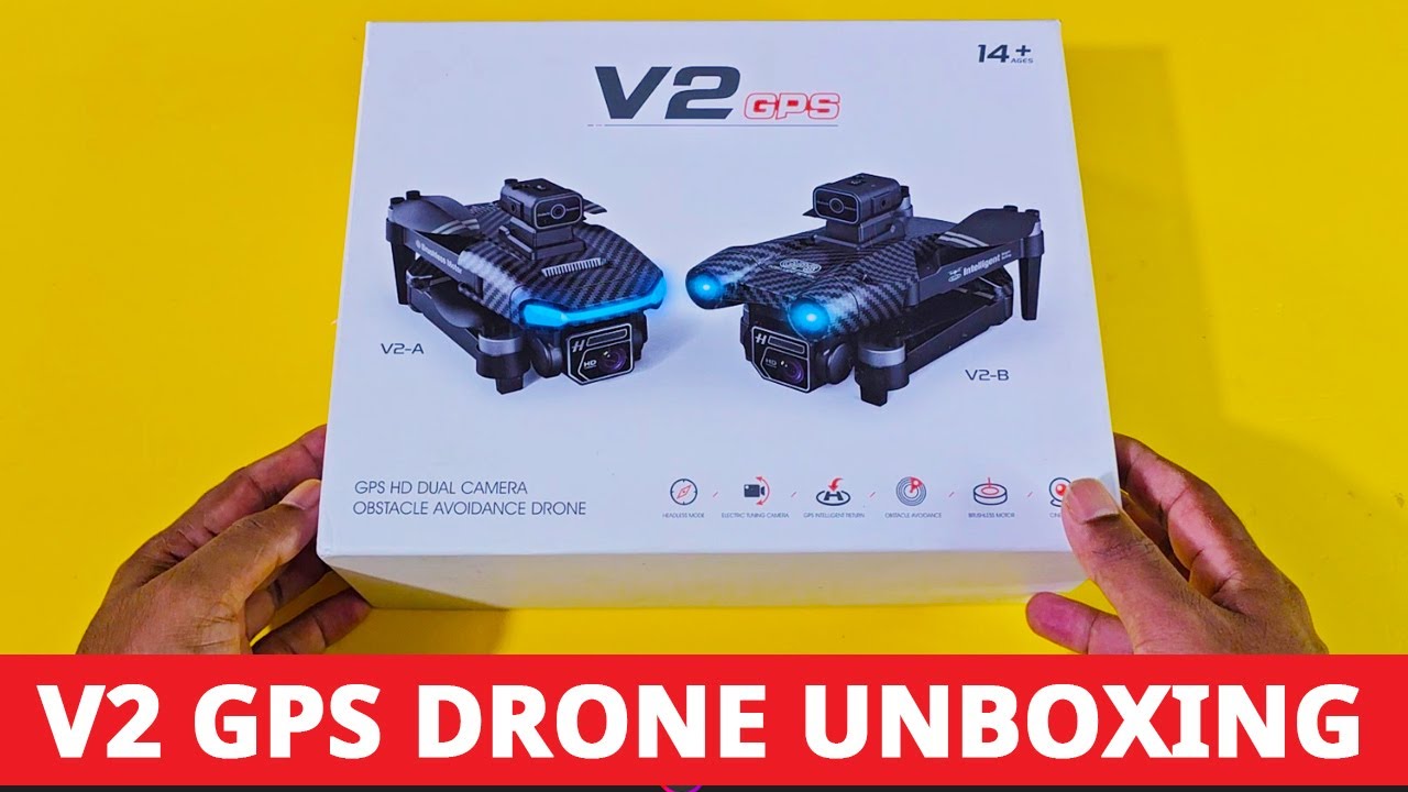 V2 GPS Drone Camera Unboxing 🔥 | Best Budget 4K Drone 2025 | DJI Alternative Drone Review