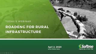 RoadEng for Rural Infrastructure (featuring a culvert, retaining wall and re-alignment project)