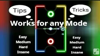 Glow Hockey - Tips & Tricks|defeat any mode (Easy, Medium, Hard, Insane) screenshot 2