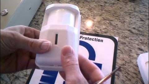Procom Security changes motion sensor battery