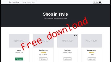 แจกฟรี เทมเพลต เว็บอีคอมเมิร์ช bootstrap5  สอนดาวน์โหลด และปรับแต่งเบื้องต้น  *ดาวน์โหลดใต้คลิป