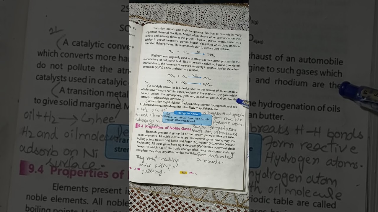 9 Chemistry new book group properties and Elements exercise solution/ Chapter 9 // Punjab board