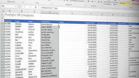 Practice Video  Combining Text CONCAT, &