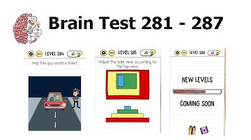 Brain Test Level 281 282 283 284 285 286 287 End Walkthrough / Solution