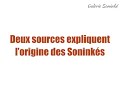 Lorigine des soninks