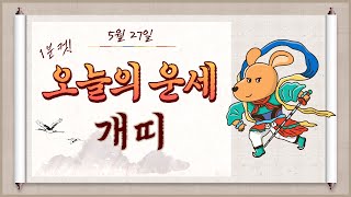 (1분컷) 2023년 5월 27일 개띠 오늘의 운세