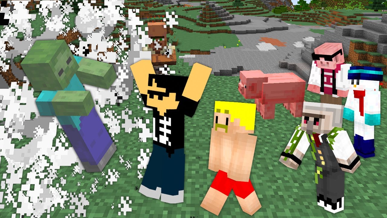 【マイクラ】全てのMOBが大爆発する世界が危険すぎた、、、