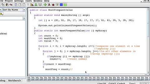 the most frequent value in an array - java