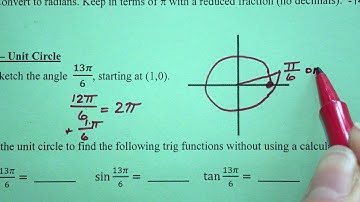 Unit 6 Practice Test - Trigonometric Functions