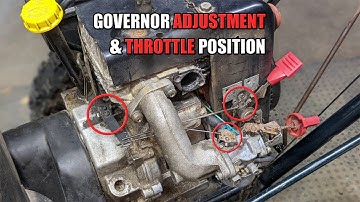 How to Set the Governor on a Tecumseh HMSK Snowblower Engine