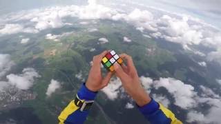 Rubik's Cube and Skydiving!?