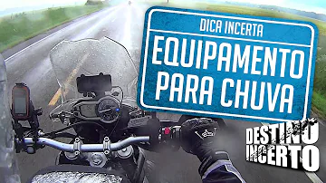 Como não se molhar na chuva de moto?