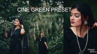 Outdoor Portrait Photography Preset l Photoshop Cine Green Preset XMP Free Download