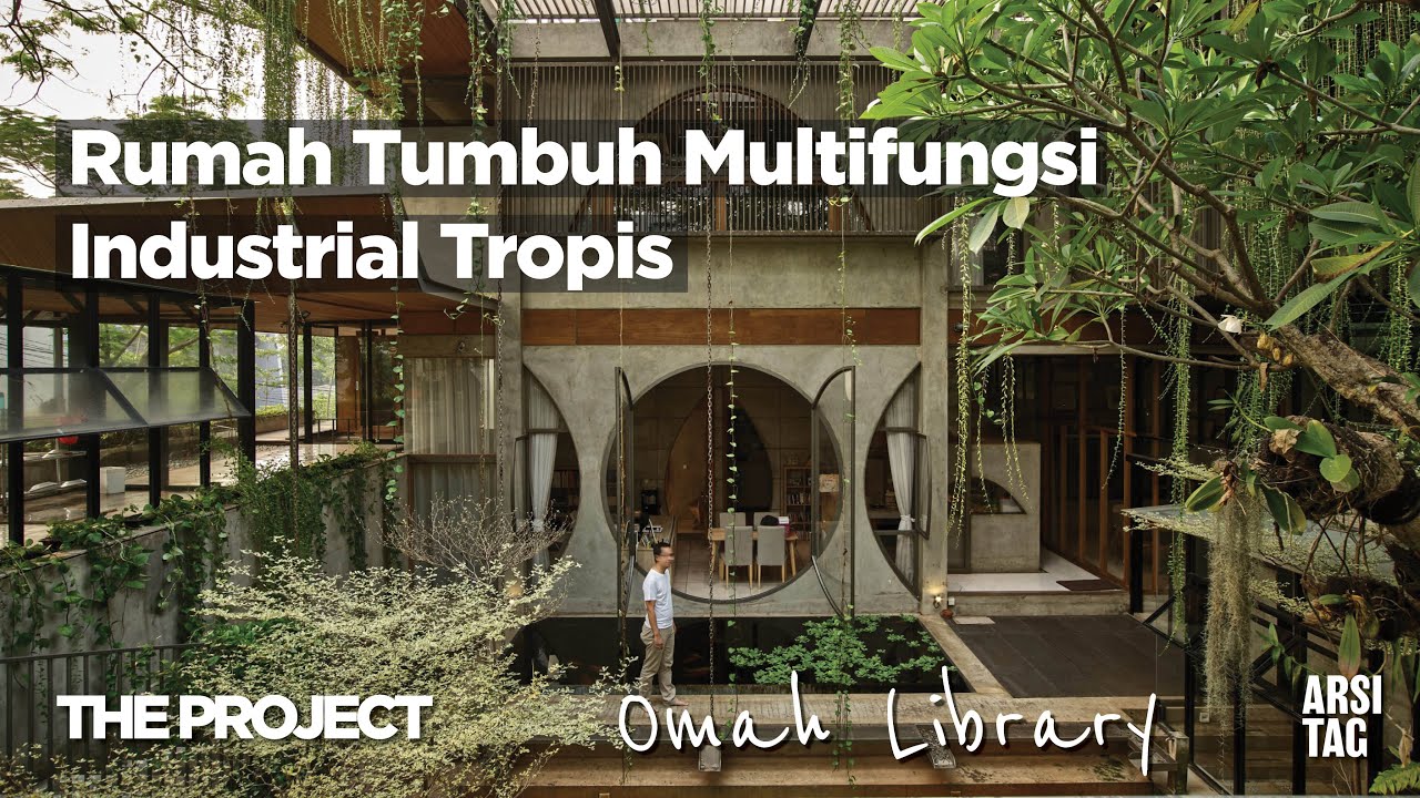 Arsitektur Rumah Unik Sekaligus Kantor Arsitek dan Perpustakaan