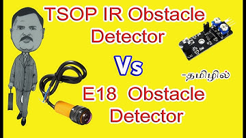 IR obstacle detection sensor E18 D80NK - தமிழில்