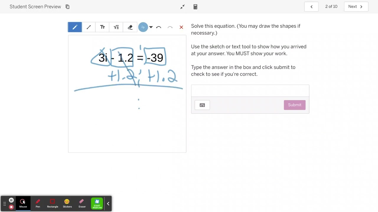 Unit 4: Activity #7- 2-step equations with Rational Numbers (23/24)