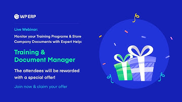 WP ERP Webinar - Training & Document Manager