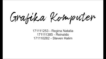 Rendering OpenGL #TugasGKMikroskil2019