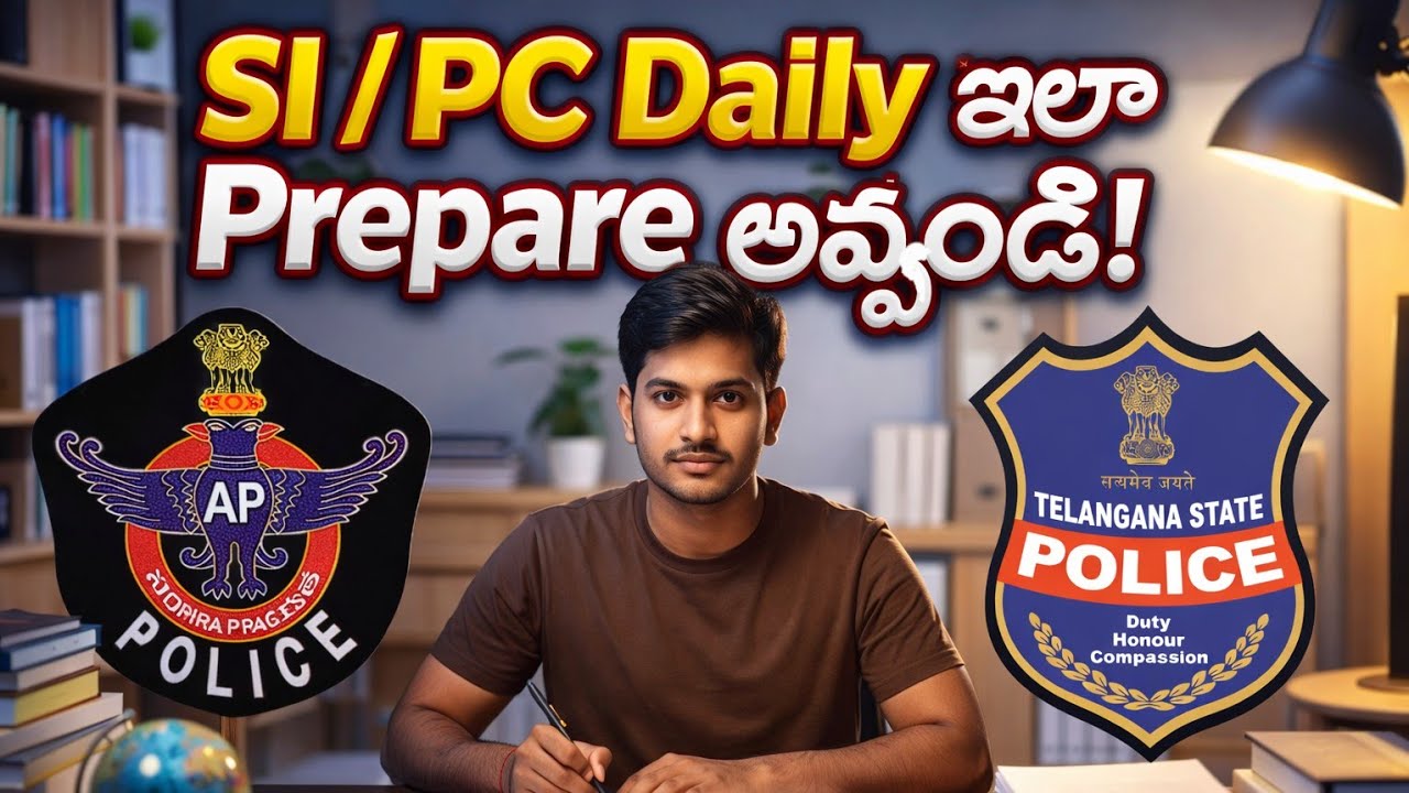 SI / PC Daily ఇలా Prepare అవ్వండి | Police Exam Daily Routine Strategy |AP&TS SI/PC Preparation Tips