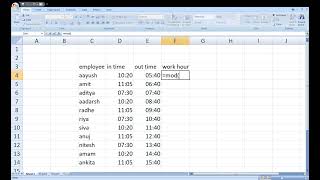How to Calculate Work Time in Excel ✅