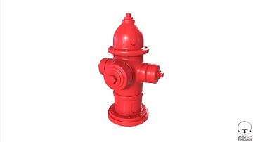 Fire Hydrant High Detail 3D Model