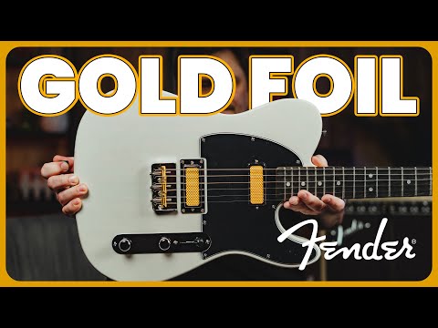 Gold Foil ゴールドフォイル Telecaster Neck-Sized Fender's Gold Foil Telecaster is unique-sounding but unexpected