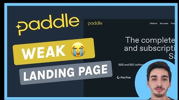 SaaS Landing Page Teardown: Paddle - A really weak landing page!