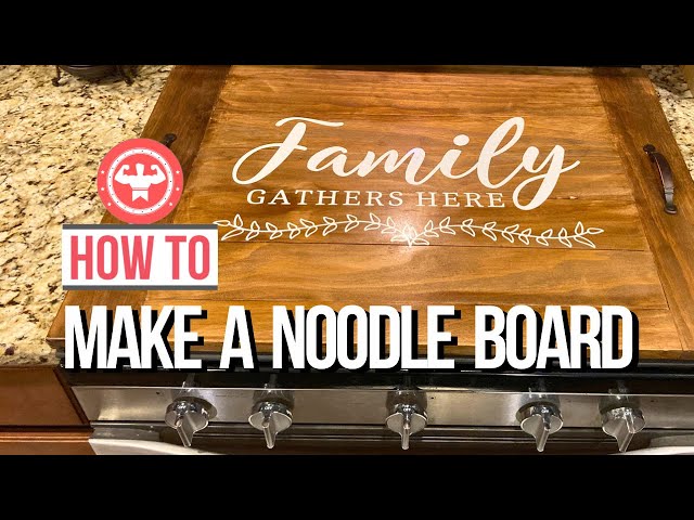 How To Build High End Stove Cover - how-to noodle board build DIY