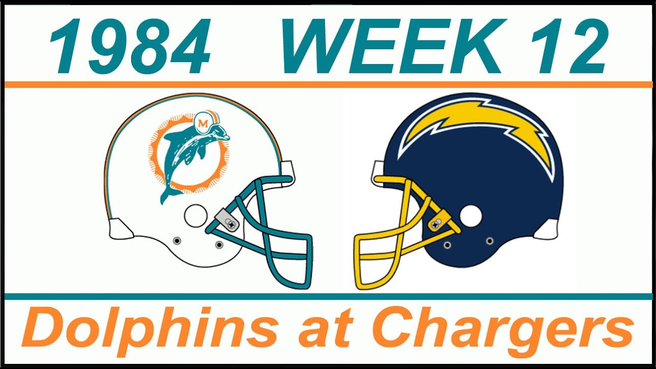 1984 Miami Dolphins - Week 12 - DOLPHINS at CHARGERS - with Radio