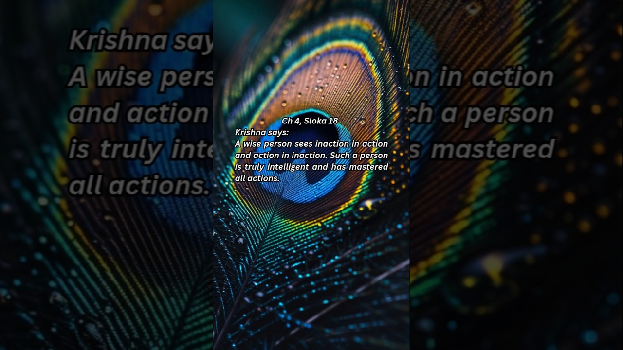 Bhagavad Gita, Ch 4, Sloka 18 
