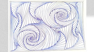 How to draw a Complex Zentangle Paradox / Zentangle Pattern for Beginners