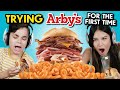 Teens Try Arby's for the First Time (Meat Mountain, Classic Roast Beef, Sliders, Shakes)