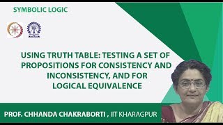 Using Truth Table: Testing a Set of Propositions for consistency and inconsistency, and for logical