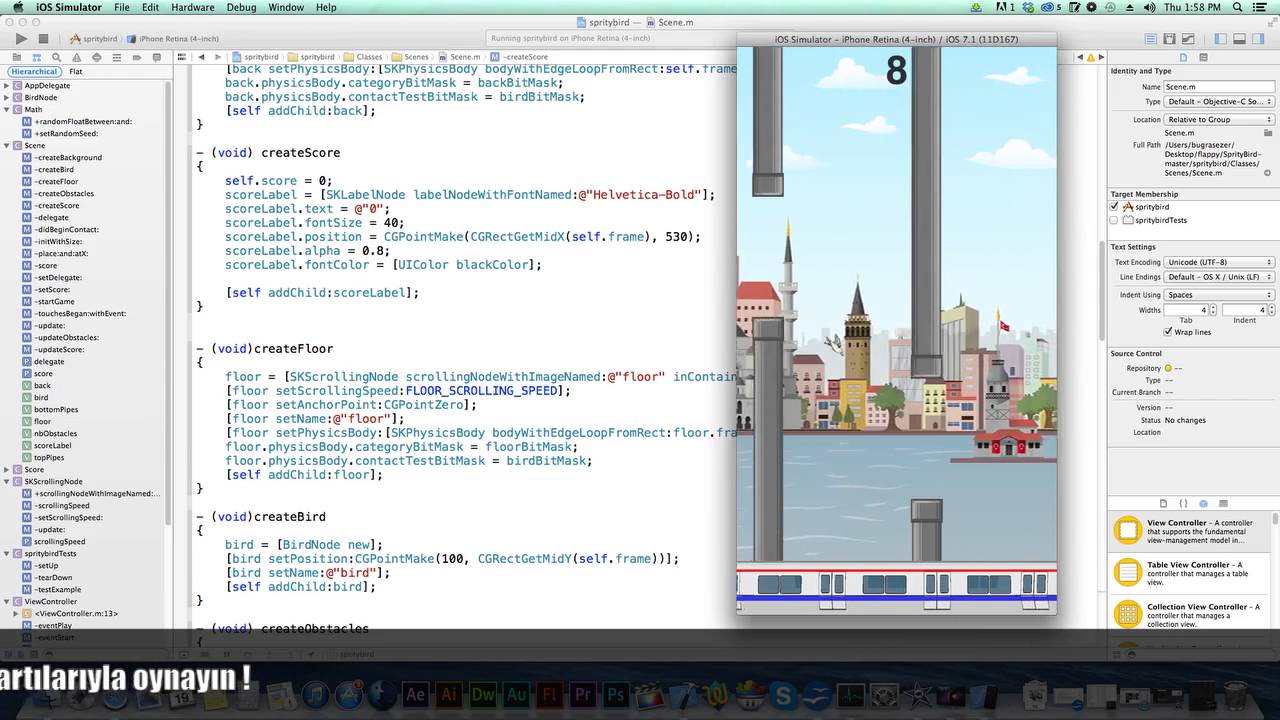 Objective C ile Flappy Bird Klonu yapımı ! - YouTube