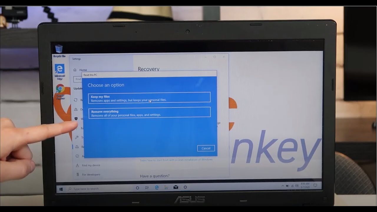 How To Factory Reset / Restore To Factory Settings Asus Computer - Windows  10 - Youtube