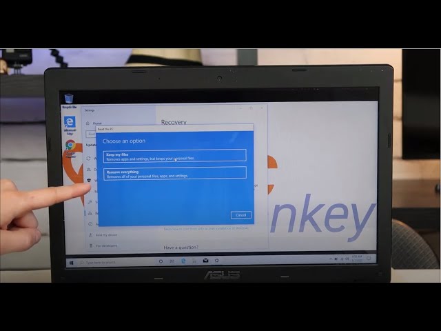 How To Factory Reset - Asus Computer / Restore To Factory