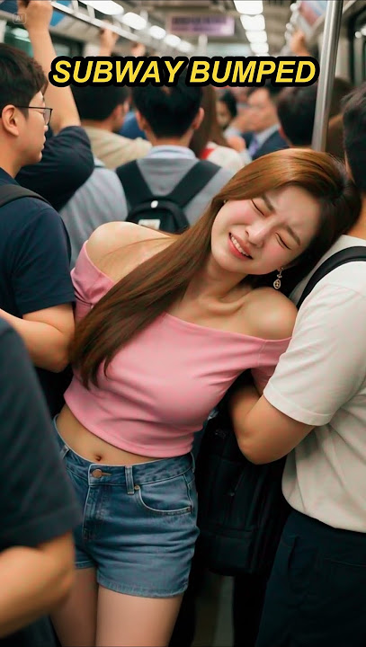 SUBWAY | Stressed Seoul Subway: Tense Moment for Young Korean Woman – #rush #seoul #love #rushhour