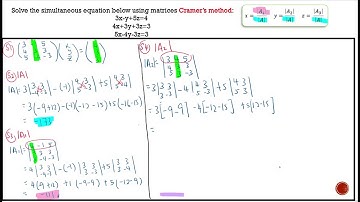 DBM10013 ENGINEERING MATHEMATICS 1 TOPIC 4: CRAMER