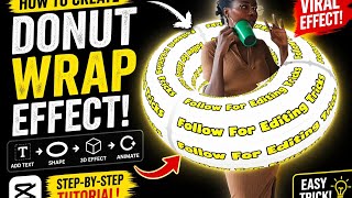Create This Donut Wrap Effect (3D Ring Text Tutorial) 🔥