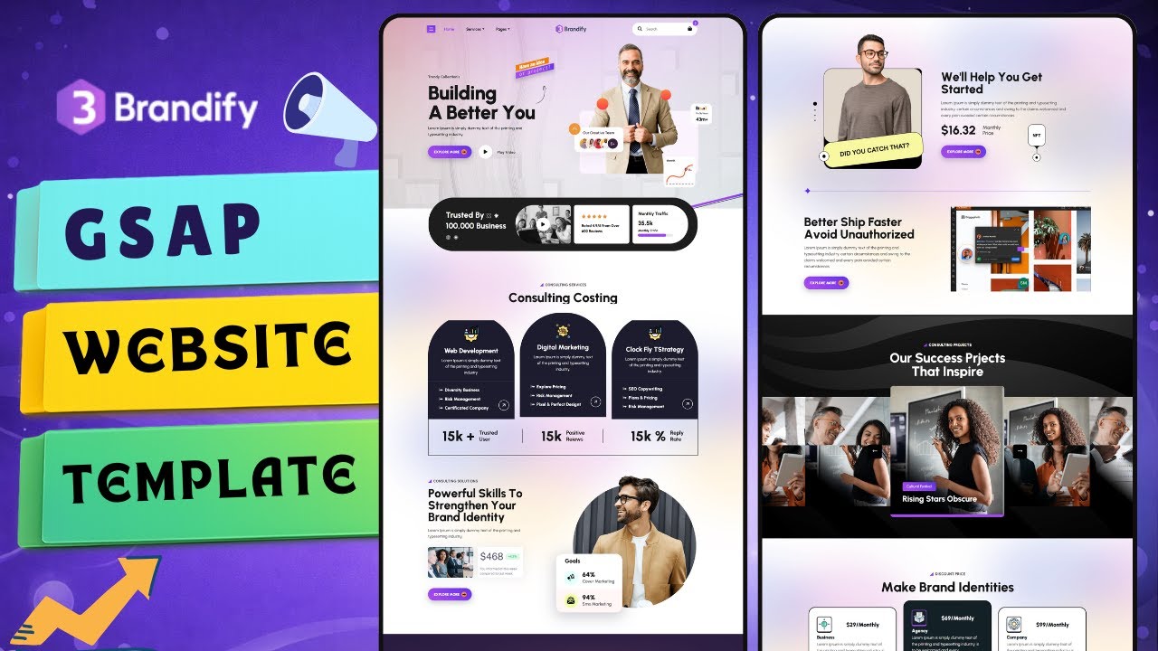 Digital Marketing Agency Website Template 🔥 | Bootstrap 5 + GSAP + Swiper | HTML Template