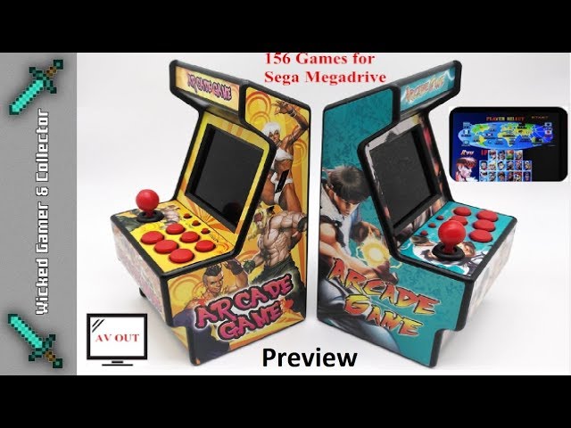 Sega Megadrive - 16-bit Mini Retro Arcade Machine - 156 in 1
