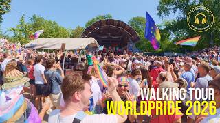 Amsterdam WorldPride 2026 | Opening Pride Walk feat. Queen Máxima [4K ASMR Walking Tour]