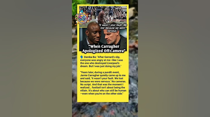 Carragher to Demba Ba: A Wound That No Longer Blames #football #liverpool #chelsea #epl #shorts